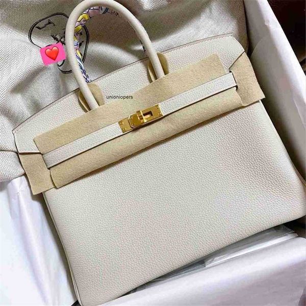 

birkins designers handbags h designer high end bag togo cowhide lychee pattern leather handbag 25 30cm manual wax line large capacity ayw