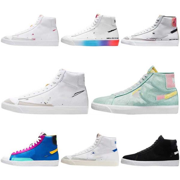 

casual shoes high version pioneer 1 men's shoes women's shoes low co branded barb video game pixel limit, Black
