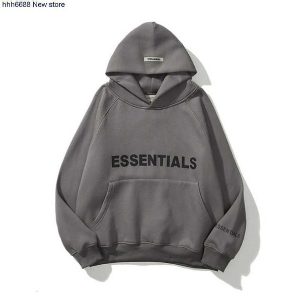 

2022 new hoodies sweatshirt streetwear fashion brand essential men's women's casual sports cool fleece oversized hip hop sweater 4, Black