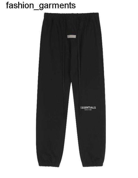 

designer essential multi thread fashion brand lovers' letter drawstring terry guard pants leggings men women, Black