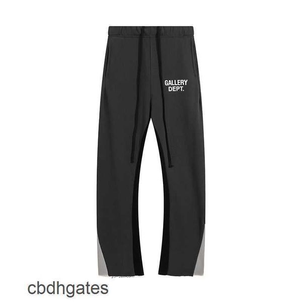 

slim galleryss dept streetwear ins pant hoodies pants cotton fit designer high straight street sports casual chao brand x68e, Black