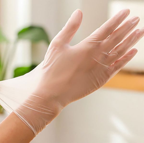 

100 pcs disposable pvc gloves powder industrial anti-static food gloves cleaning cooking super fast service
