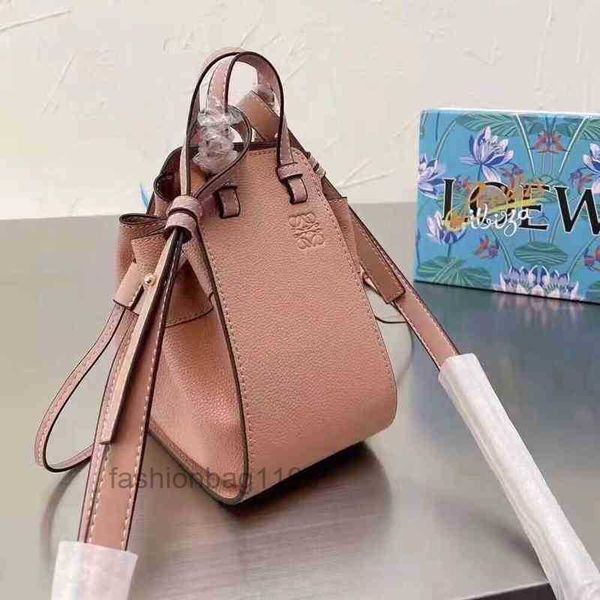 

2022 bags loewss bag women shoulder handbag designer hammock lychee pattern two-layer cowhide hammock single messenger 21f9phz