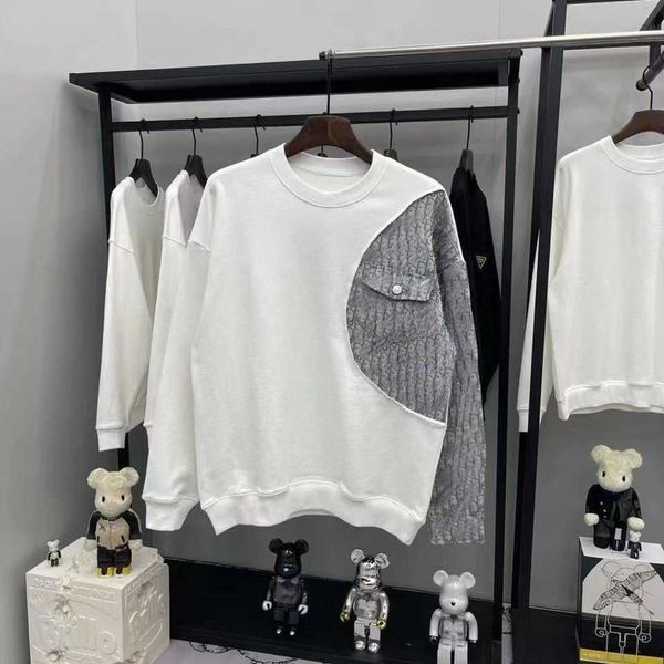 

luxury d designer hoodie mens sweatshirt jacquard embroidery sweater men women casual long sleeve t-shirt cotton pullover sweaters 001, Black