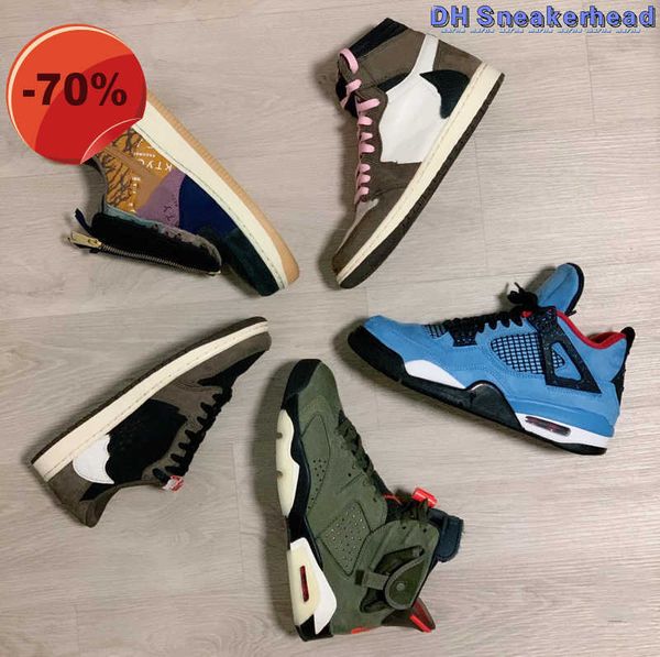 

travis ts x reverse mocha fragment jumpman 1 mens basketball shoes cactus jack sail black military blue pink 1s high low og sp men women