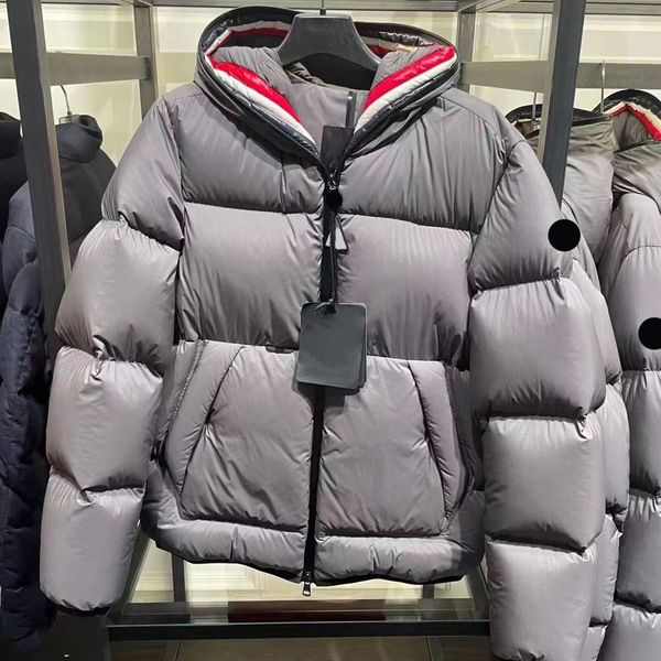 

2022 new champsaur designer men's down jacket embroidered badge feathers return to the noisy city women's winter jacket warm maya, Black