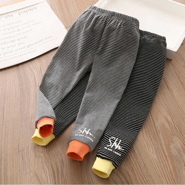 

leggings tights 2022 autumn spring fashion 90-140cm 2 3 4 5 6 7 8 10 years children cotton striped color patchwork leggings for baby kids gi, Blue