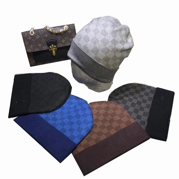 

casquette mens beanie designer hat beanies for women men his and hers active casual skull caps spring fall winter warm knitted hats yarn dye, Blue;gray