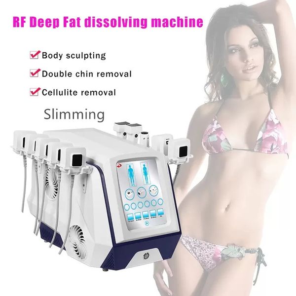

2mhz monopolar rf cellulite reduction body slimming rf fat removal 10 handles face firming radio frequency facial skin lifting device