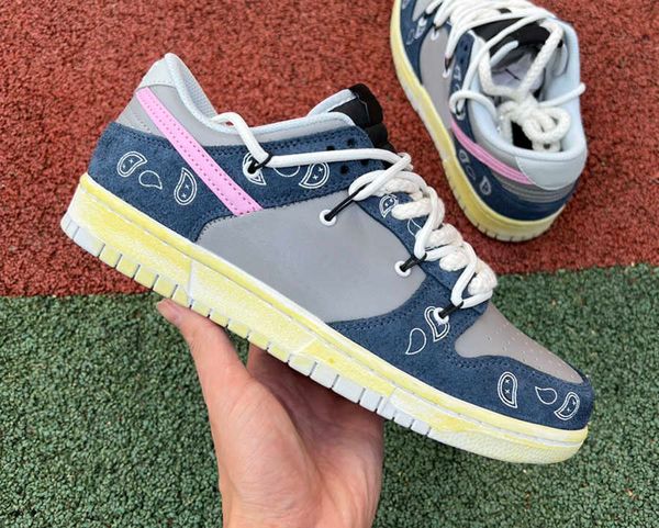 

shoes dk low cashew nut flower skateboard black platinum anthracite trainers sports outdoor sneakers