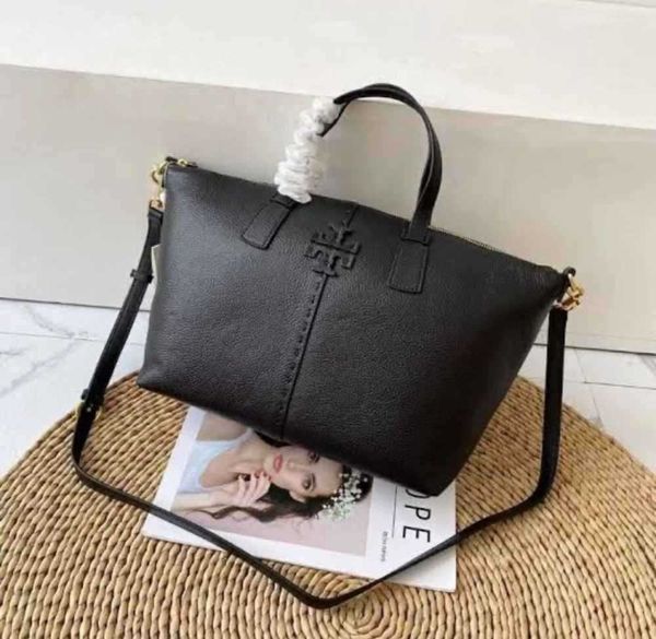 

luxury woman's handbag torysburchs designer bags tote single shoulder mcgraw zip satchel black fashion shoulderbags