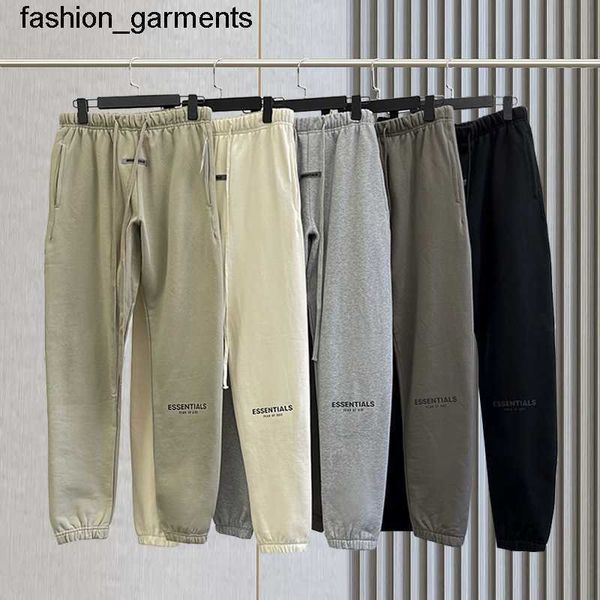 

designer double thread essential drawstring leggings loose pants men's streamer fashion, Black