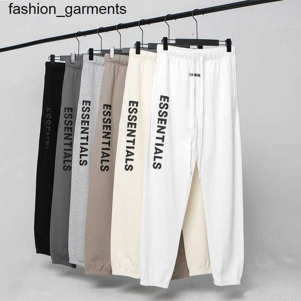 

designer essential multi thread fashion brand leisure sports leggings men's women's pants, Black