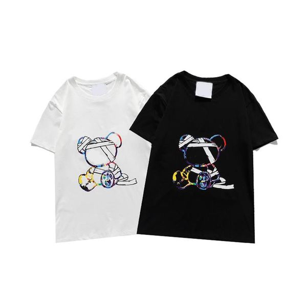 

2021 new mens women designers t shirts man fashion men s clothes casual t-shirt street shorts sleeve 2020 womens clothing s-xxl#19266u, White;black