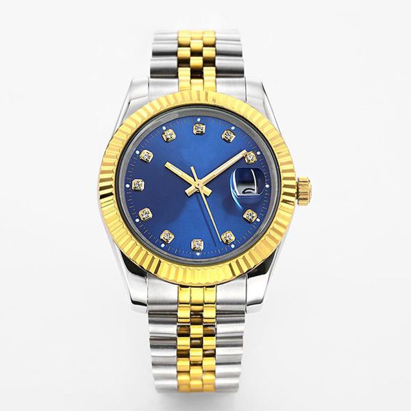 

wrist watch for women automatic mechanical watches 36/41mm full stainless steel bezel waterproof luminous gold watch montre de luxe rlx japa, Slivery;brown