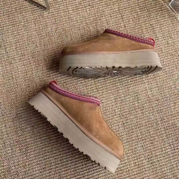 

australia australian snow boots luxury designer womens boot warm versatile women shoes sheepskin wool integrated loose bottom booties, Black