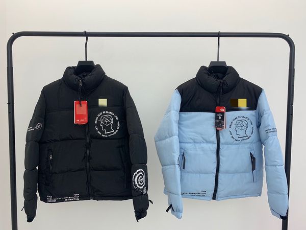 

mens down jacket winter coat windbreak designer puffer jacket men womens downs parkas long sleeve letter printing coats women parka jacke wi, Black