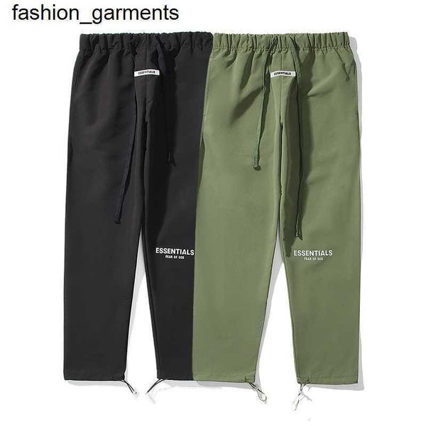 

designer casual loose essential corset reflective tooling pants, Black