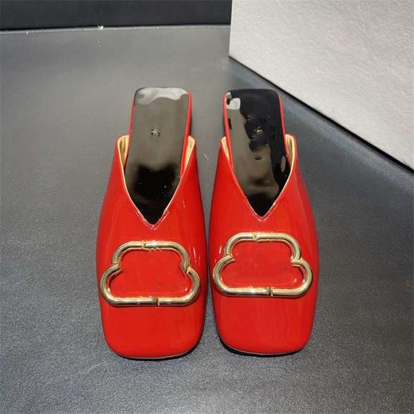 

fashion men slippers balencaigaity women summer flat bottomed lettered leather casual sandals 01-006, Black