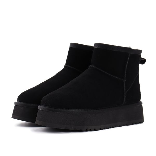 

australie boots classic ultra mini platform australia platform women winter snow boot booties designer tasman real leather sneakers luxury, Black
