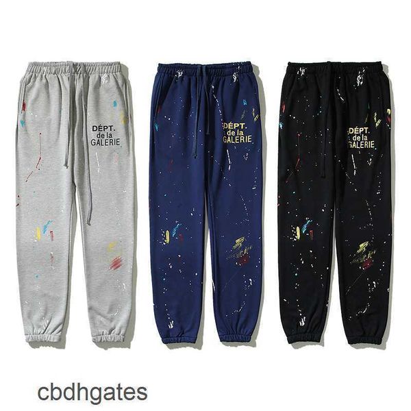 

cash galleryss mens dept pant fashion designer splash graffiti shorts black men's women's couple's pants