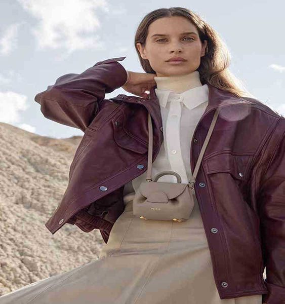 

totes bags polene bags paris tote handbag purse mini umi chain leather designer wallet crossbody saddle shoulder bag womens ax2j m8qx