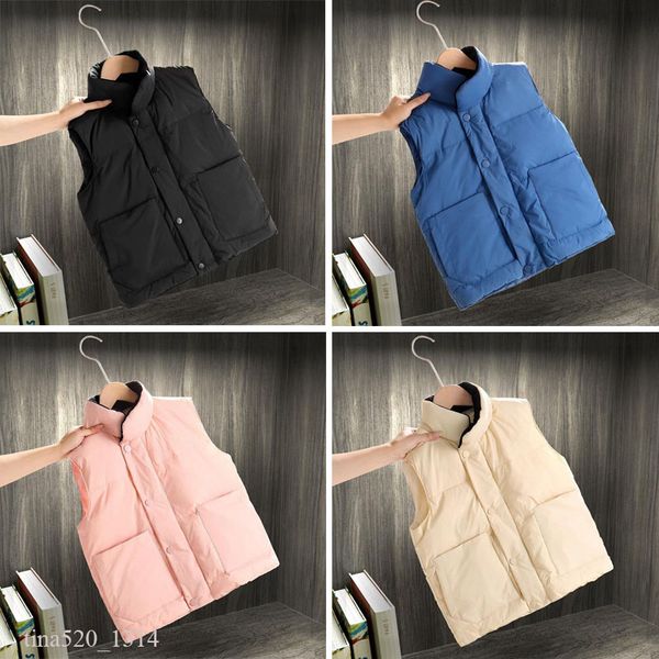 

luxury vests down coat jacket vest keep warm kids stylist winter jacket boys and girls thicken outdoor coat essential cold protection, Blue;gray