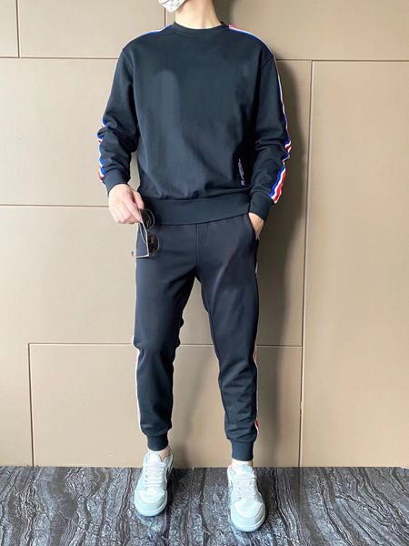 

tracksuit brand designer 2022 men's sportswear autumn fashion brand european casual zipper cardigan long sleeve letter embroidery two p, Gray