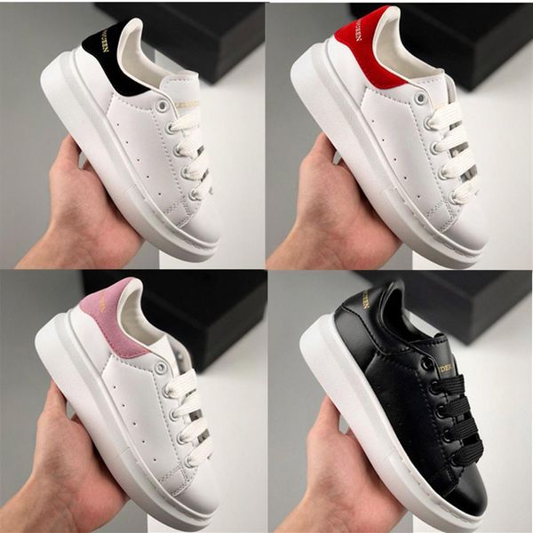 

2021 kids shoes white leather 3m reflective casual for girl black gold red fashion comfortable boy girls sports sneaker s277w