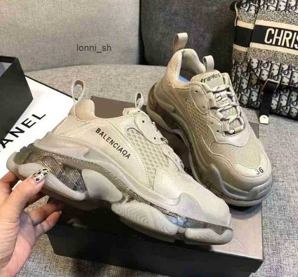 

balencaigass sneakers daddy 2022 paris crystal third soled generation trendy thin thick air cushion b home