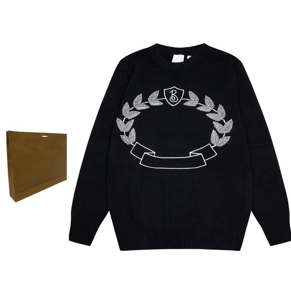 

men's plus size sweaters hoodies in autumn / winter 2022acquard knitting machine e custom jnlarged detail crew neck cotton rrf4t65, Black;brown