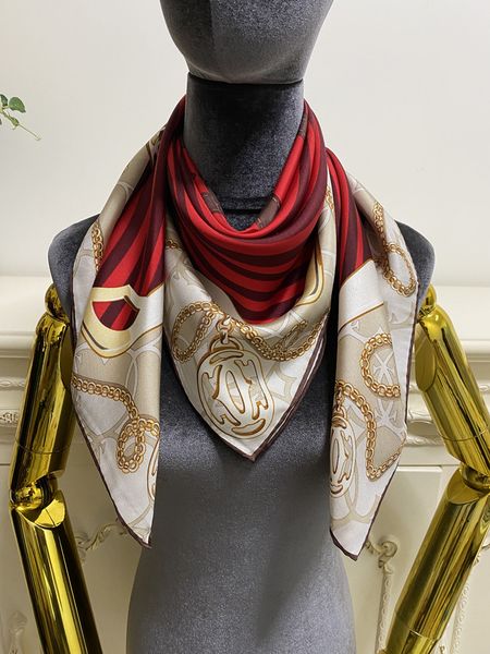 

women square scarves 100% silk material thin and soft print lettes pattern size 90cm -90cm, Blue;gray