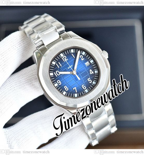 

40mm aquanaut 5167 a2813 automatic mens watch 5167/1a-001 d-blue texture dial stainless steel bracelet sport new watches timezonewatch e240b, Slivery;brown