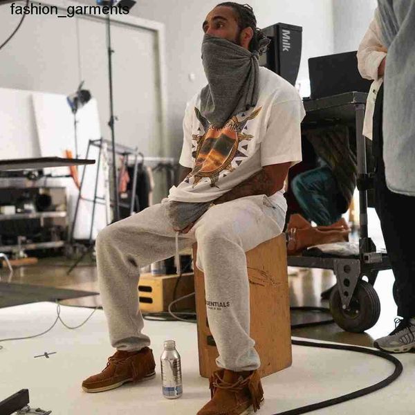 

designer essential multi thread embroidery reflective pants men's fashion, Black