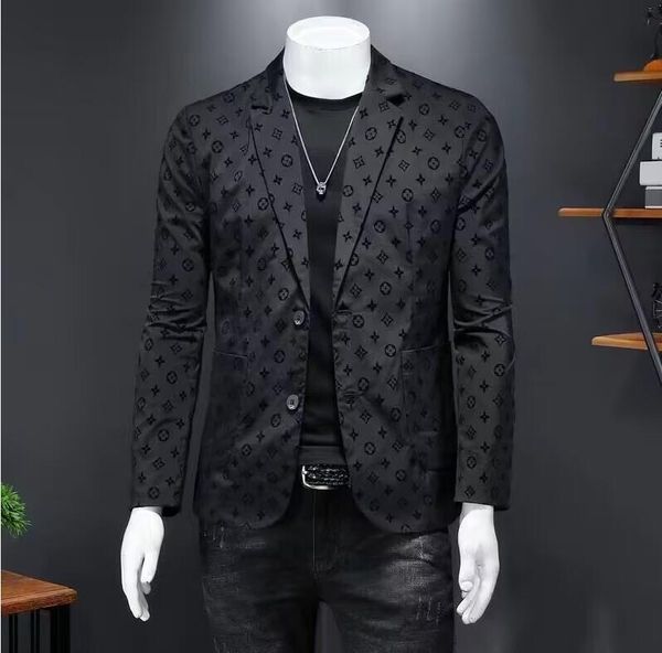 

spring autumn new men's jackets blazer fashion slim casual blazer brand mens suit designer jacket outerwear men lqr3, Black;brown