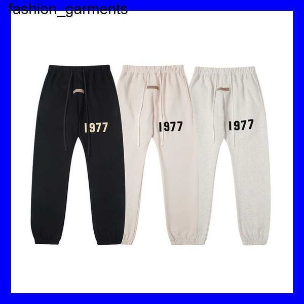 

designer essential pants feet casual trousers flocking letters bandeau pants, Black