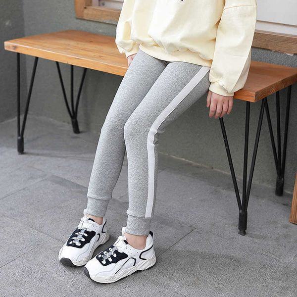 

leggings tights girl pants pure color sports girls pencil kids sport trousers girls leggings children's t221020, Blue