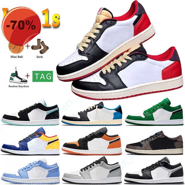 

sneakers basketball shoes fragment design university blue unc black shadow light smoky grey 2022 men women jumpman 1 low 1s og