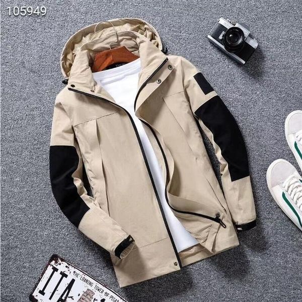 

outerwear mens jacket women production hooded jackets with letters windbreaker zipper hoodies for men sportwear 80h, Black;brown