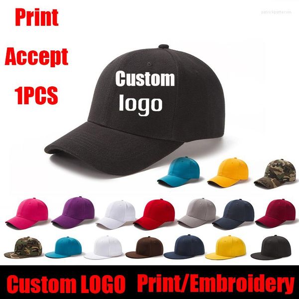 

ball caps 1pcs customized/print logo summer cap baseball snapback hat hip hop fitted hats for men women kids, Blue;gray
