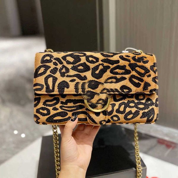 

swallow luxury bag crossbody bags women handbag purses totes luxury designer chain handbags leopard print leather messengers lady purses 221