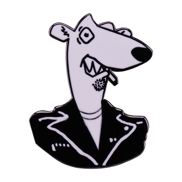 

other fashion accessories screaming weasels pop music punk band logo badge delicate enamel insignia denim jacket backpack pin decoration col, Silver