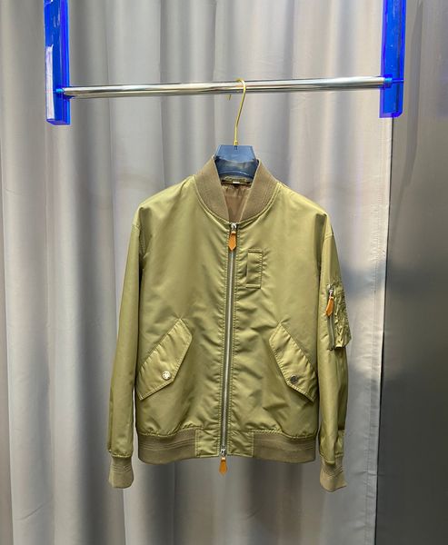 

spring and autumn 2023 new fashion designer jacket baseball uniform fashion pocket stitching design mens zipper collar casual jackets, Black;brown