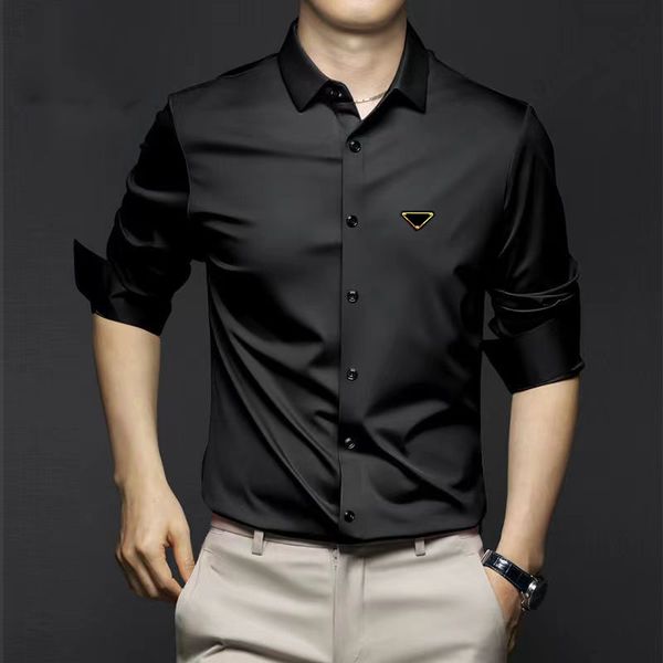 

man casual shirts long sleeves shirt polos with letters budge mens asian size s-5xl, White;black