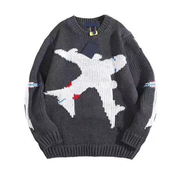 

men's plus size sweaters hoodies in autumn / winter 2022acquard knitting machine e custom jnlarged detail crew neck cotton 25g2e, Black;brown