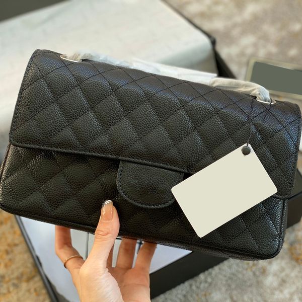 

designer channelity bags for women black handbag leather chain slant shoulder clutch totes bag cc double letters solid hasp waist square str