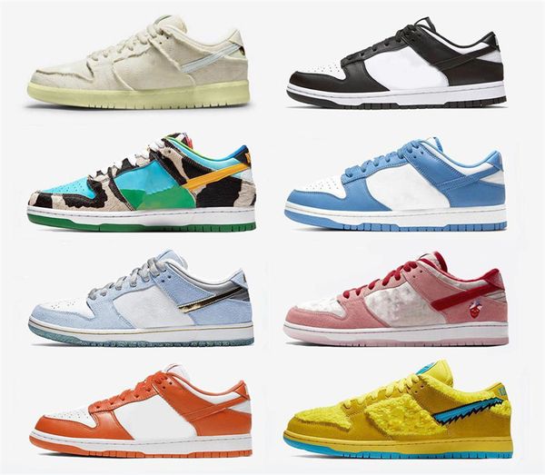 

2023 authentic dunks shoes men women white black panda unc grey fog varsity green glow medium olive syracuse kentucky mens trainers outdoor