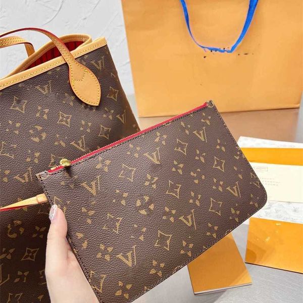 

large designer tote bags shoulder bag womens wallets totes handbag 2pcs shopper set never composite women luxury fashion vintage crossbody p