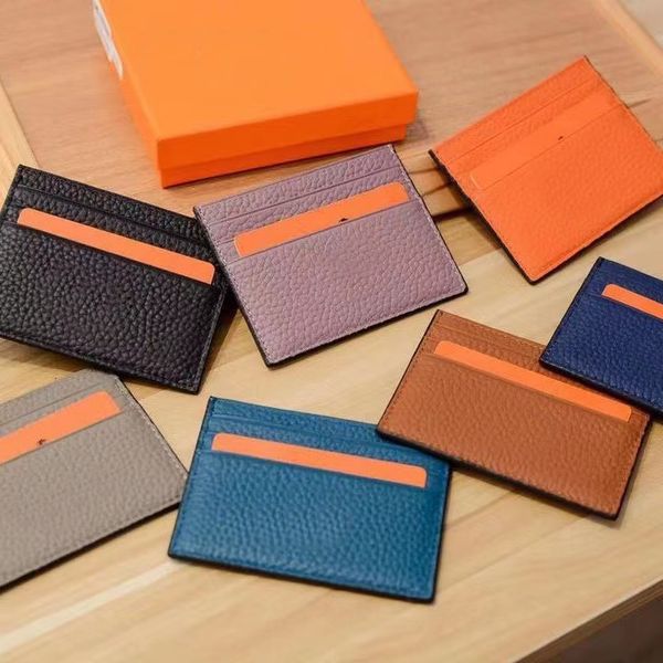 

luxury design slim men clutch billfold card holder wallet credit id thin purse bank card package coin pouch bag business women real leather, Brown;gray