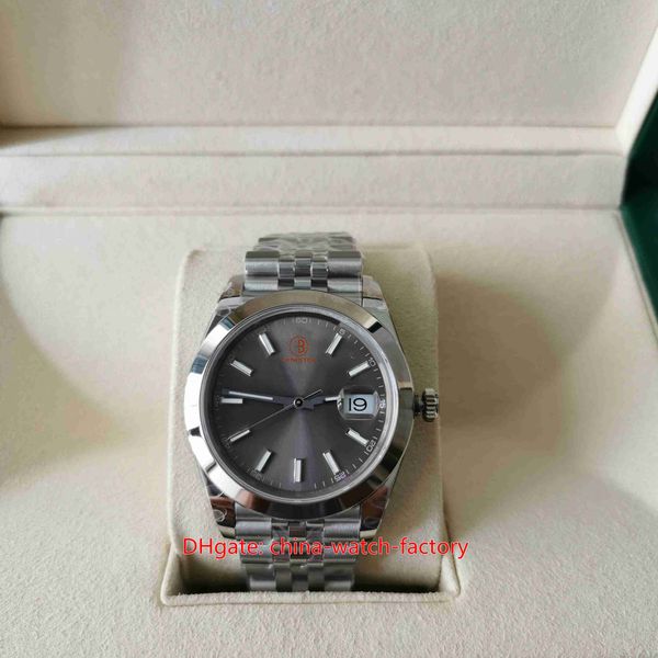 

bp maker mens watch 41mm 126300 gray dial sapphire glass watches jubilee bracelet cal.2813 2836 3235 movement mechanical automatic men', Slivery;brown